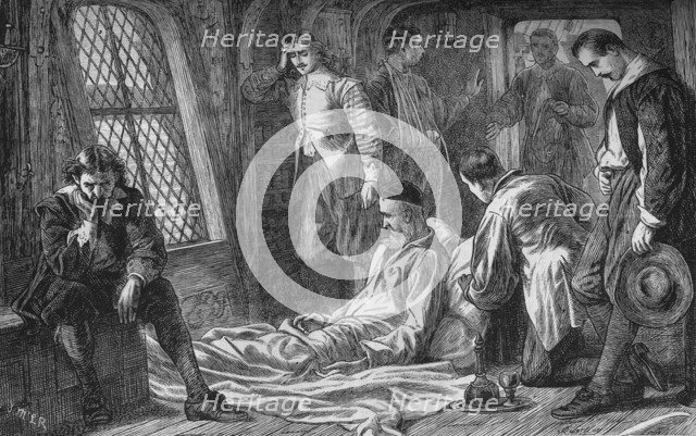 'Death of Admiral Blake', 7 August 1657, (c1880). Artist: Unknown.