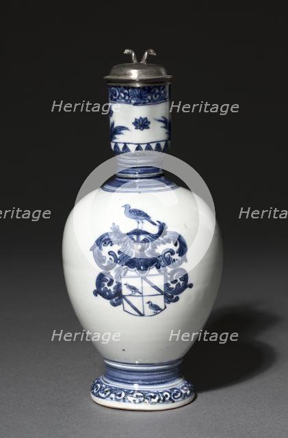 Jug with Silver Mounts, c. 1662-1676. Creator: Barent van Leeuwen (Dutch, 1637-1682).