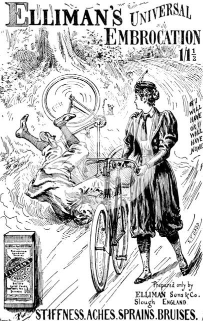 Advertisement for Elliman's Universal Embrocation, 1895. Creator: Joseph Swain.