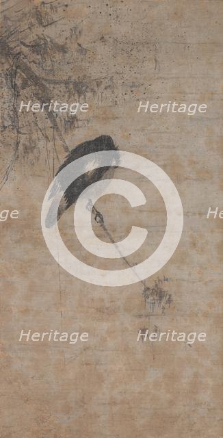 Willow and Magpie, mid-1200s. Creator: Fachang Muqi (Chinese, 1220-1280), attributed to.