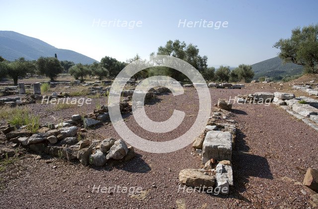 The Room of the Archives at Messene, Greece. Artist: Samuel Magal