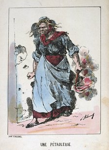 'Une Petroleuse', Paris Commune, 1871.  Artist: Anon