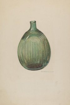 Flask (Swirl), c. 1940. Creator: Raymond McGough.