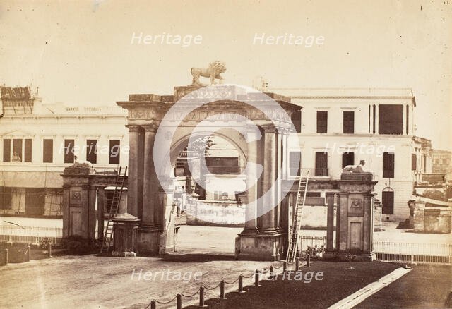 [N.E. Gate of Government House, Calcutta], 1858-61. Creator: John Constantine Stanley.