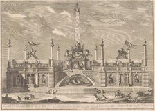 The Prima Macchina for the Chinea of 1758: A "Deliziosa" with Hanging Gardens, 1758. Creator: Giuseppe Pozzi.
