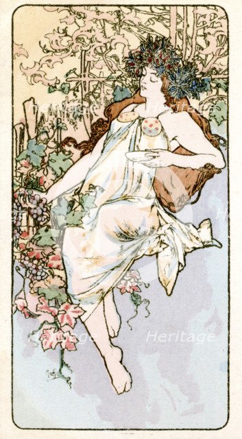 'Autumn', 1897. Artist: Alphonse Mucha