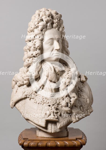 Bust of Stadholder-King William III (1650-1702). Creator: Johannes Blommendael.