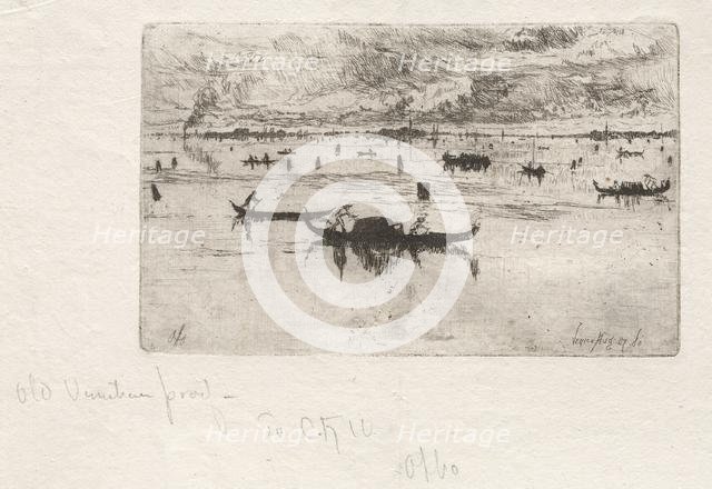 Looking toward the Salute, Venice, 1880. Creator: Otto H. Bacher (American, 1856-1909).