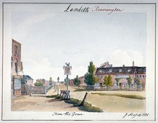 View of Kennington, Lambeth, London, 1825. Artist: John Hassell