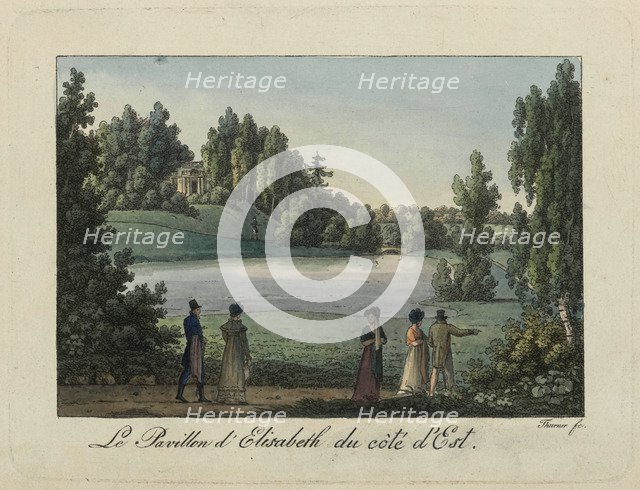 The Elizabeth Pavilion in Pavlovsk Park, 1810s. Creator: Thurner (active first quarter of the 19th century).