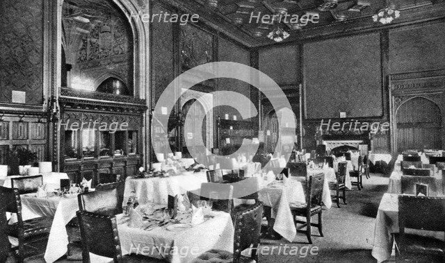 The dining room of the House of Commons, London, 1926-1927. Artist: Unknown