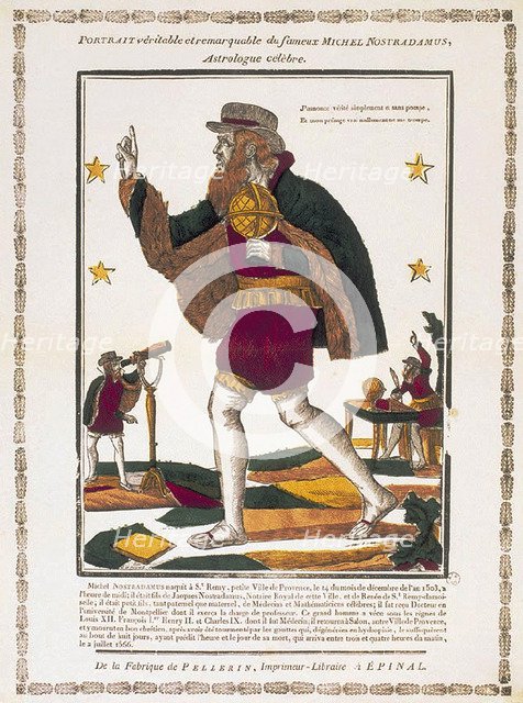 Michel de Nostredame (1503-1566), c. 1810. Artist: Canivet, Charles Nicolas (1753-1829)