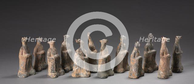 Mortuary Figures of the Zodiac Signs, 500s. Creator: Unknown.