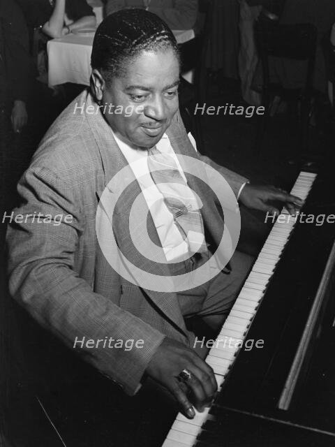 Portrait of Pete Johnson, Café Society (Downtown)(?), New York, N.Y., ca. Aug. 1946. Creator: William Paul Gottlieb.