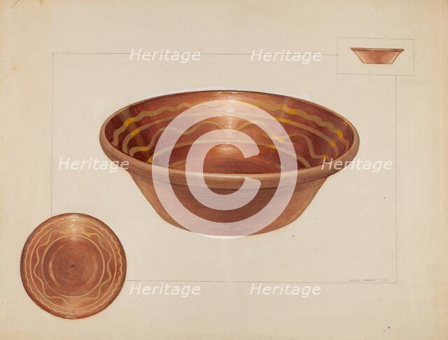 Bowl, 1935/1942. Creator: Agnes Karlin.