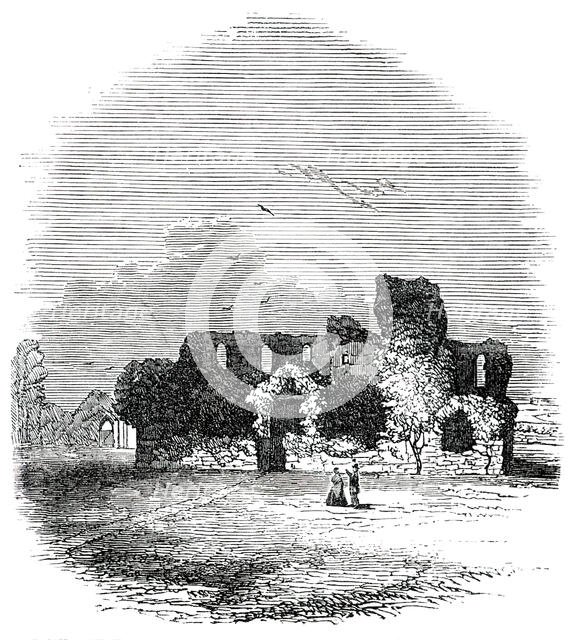 Ruins of the Convent of Franciscan Friars, at Dunwich, 1850. Creator: Unknown.