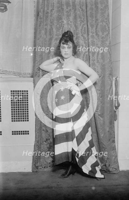 Alice Brady [draped in Old Glory], between c1915 and c1920. Creator: Bain News Service.
