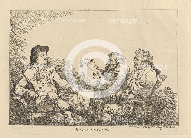 Money Lenders, November 8, 1784., November 8, 1784. Creator: Thomas Rowlandson.