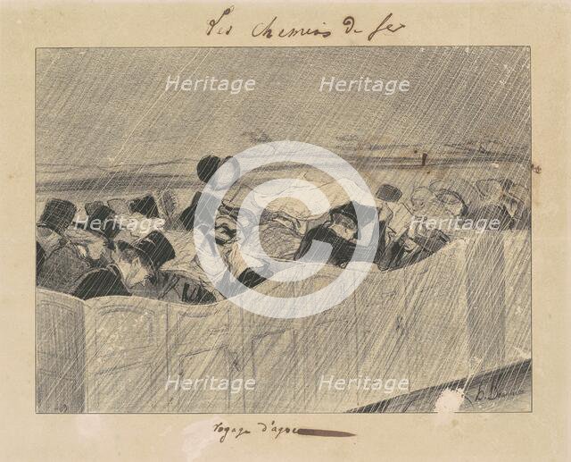 Un Voyage d'Agrément de Paris a Orléons, 19th century. Creator: Honore Daumier.