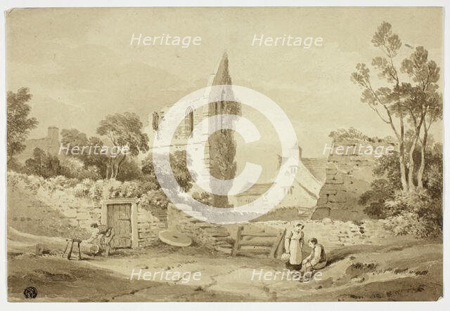 Wenlock Abbey, Sharpshire, n.d. Creator: George Augustus Holmes.
