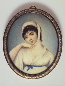 Young woman in a white turban, c1810. Creator: GE Lami.