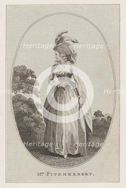 Mrs. Fitzherbert, 1786. Creator: J Cook.