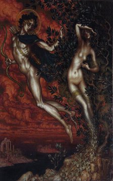 Apollo and Daphne, 1900. Creator: Nikolay Kalmakov.