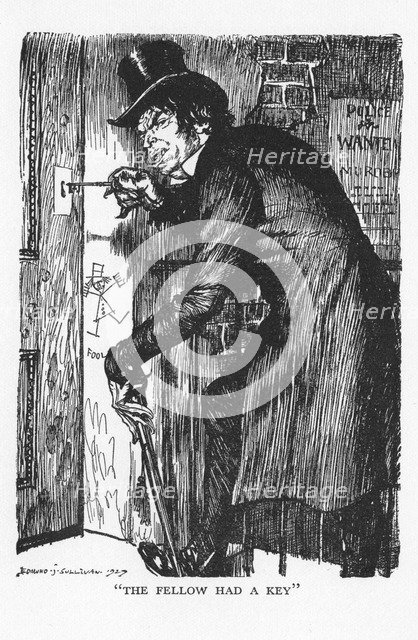 Scene from The Strange Case of Dr Jekyll and Mr Hyde by Robert Louis Stevenson, 1927. Artist: Edmund Joseph Sullivan