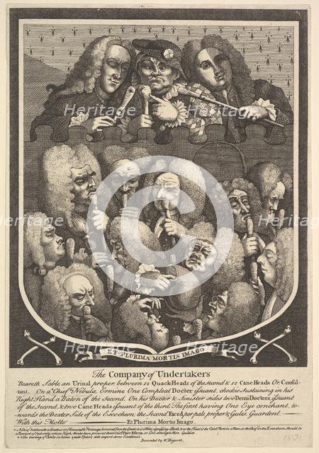 The Company of Undertakers, after 1736. Creator: William Hogarth.
