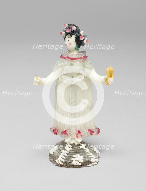 Woman in a Wide Skirt, France, 1750/99. Creator: Verres de Nevers.