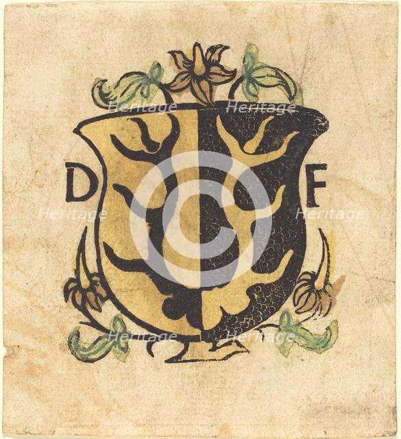 Bookplate of Dominicus Frauenfelder, c. 1500. Creator: Unknown.