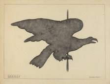 Weather Vane - Eagle, c. 1937. Creator: Milton Grubstein.