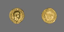 Aureus (Coin) Portraying Emperor Vitellius, 69 (late April-December). Creator: Unknown.