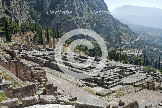 The Temple of Apollo, Delphi, Greece. Artist: Samuel Magal
