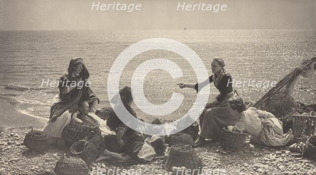 Gossip on the Beach, c. 1885. Creator: Henry Peach Robinson.