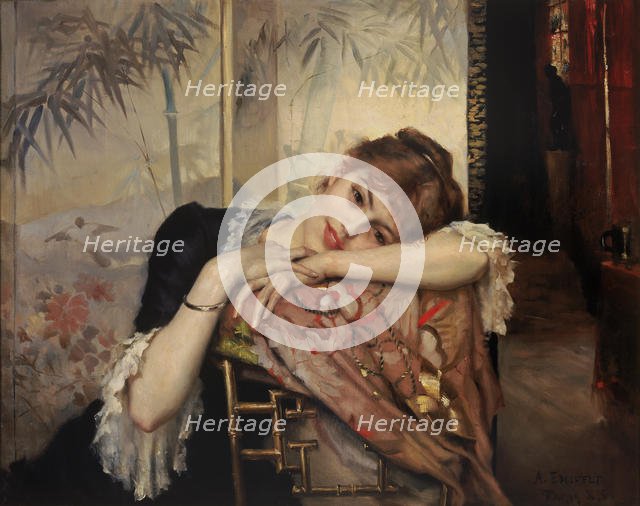 The Parisienne , 1883. Creator: Edelfelt, Albert Gustaf Aristides (1854-1905).