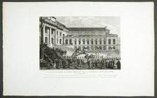 Charles-Philippe d'Artois Leaving for the Cour des Aides, Paris, 1798-1804. Creator: Claude Niquet I.