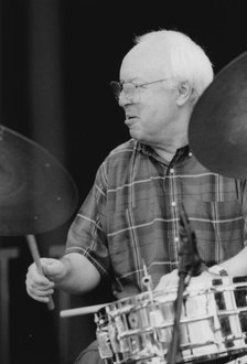 Jake Hanna, Brecon Jazz Festival, Powys, Wales, 2000. Creator: Brian Foskett.