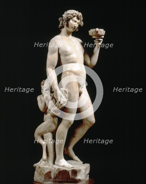 Bacchus', c. 1496 - 1497, work in marble by Michelangelo.