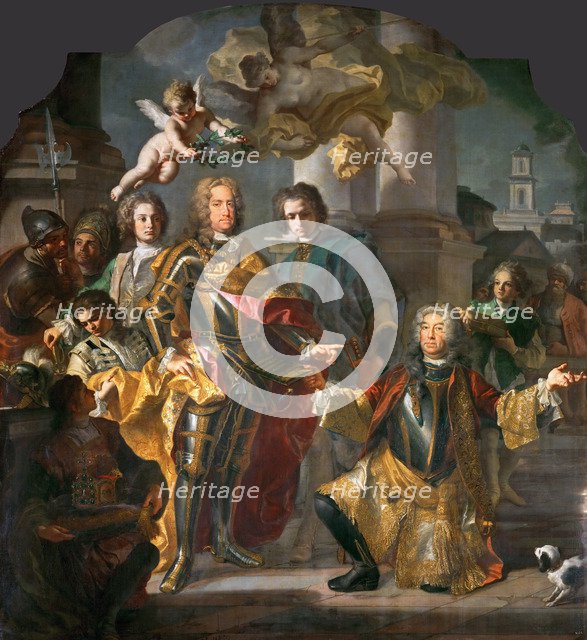 Emperor Charles VI and Count Althann (Althann Giving to Charles the Inventory of the Paintings in th