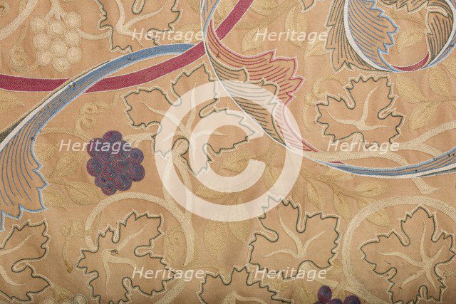 Embroidery in the church chancel, designed by William Morris, Lanercost Priory, Cumbria, 2017. Creator: Alun Bull.