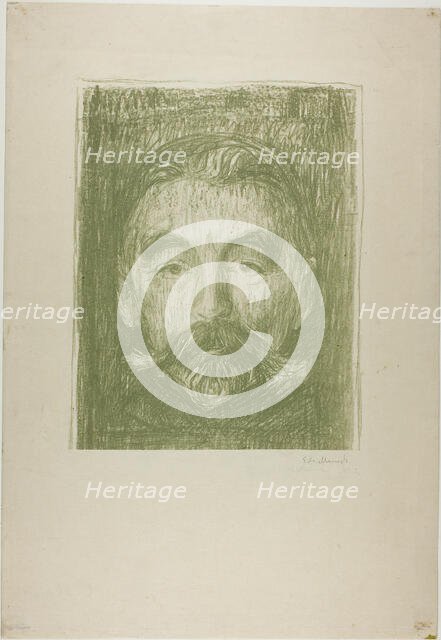 Stéphane Mallarmé, 1897. Creator: Edvard Munch.