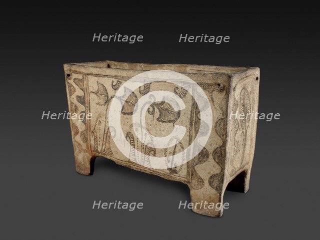 Larnax (coffin), Late Minoan IIIA Period, c1400 - c1300 BC. Artist: Unknown.