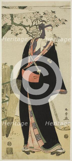 The Actor Ichikawa Komazo III as Sukeroku, 1793 or 1797 (?). Creator: Katsukawa Shun'ei.