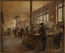 The municipal laboratory (police headquarters, boulevard du Palais), 1887. Creator: Ferdinand Gueldry.