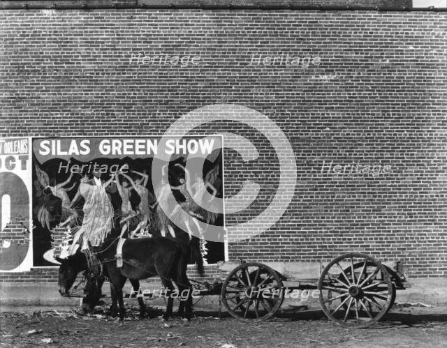 Minstrel poster in Alabama town, 1936. Creator: Walker Evans.