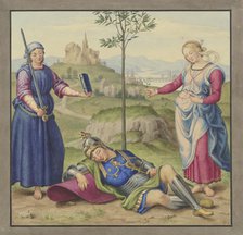 The Knight's Dream, 1831. Creator: Johann David Passavant.