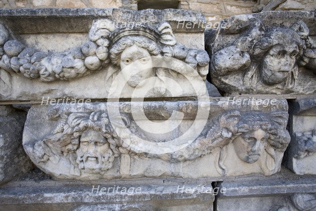 The Portico of Tiberius, Aphrodisias, Turkey. Artist: Samuel Magal