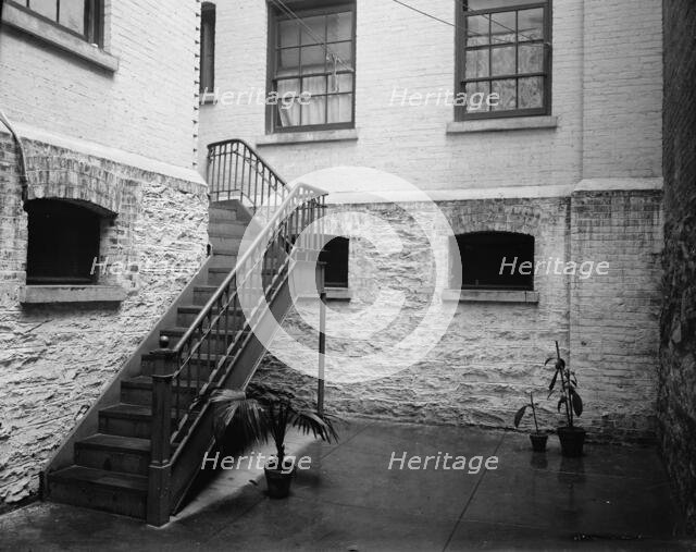 Court of tenement house, New York City, between 1900 and 1910. Creator: Unknown.