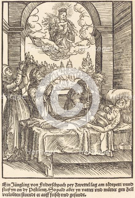 Ein Jungling von Friderschpach ..., c. 1503. Creator: Master of the Legend Scenes.